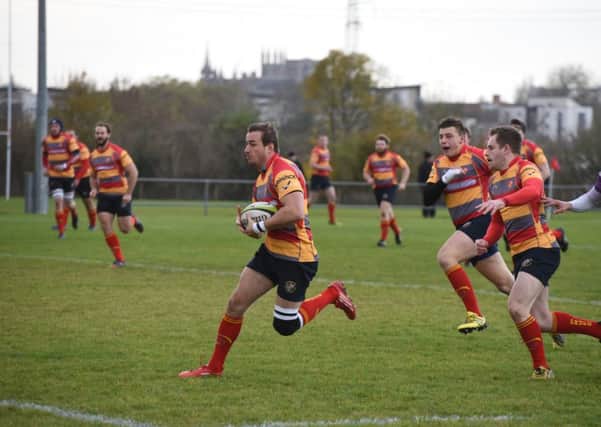 Michael Bean scored a try in each half for Borough.