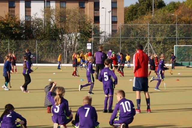 Schools tournament hockey at Bretton Gate.