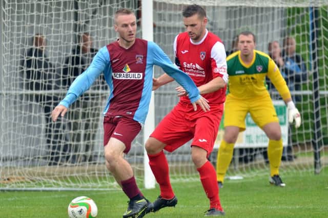 Scott Coupland scored his 24th goal of the season for Deeping Rangers against Sleaford.