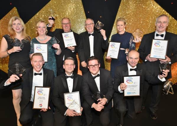 Last year's winners at the Peterborough Telegraph Business Awards.  EMN-151121-013110009