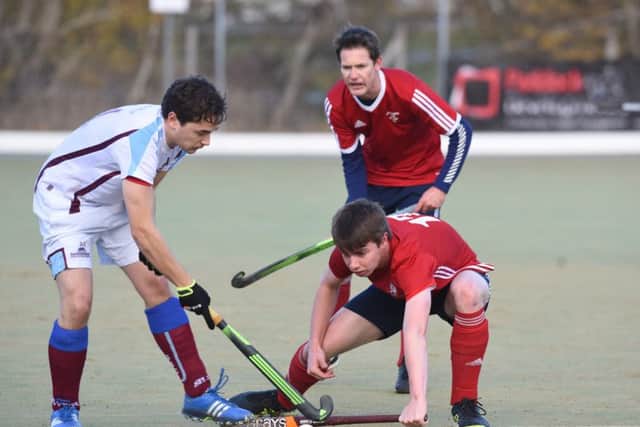 Action from Spalding's 6-2 win at City of Peterborough 2nds. Photo: David Lowndes.