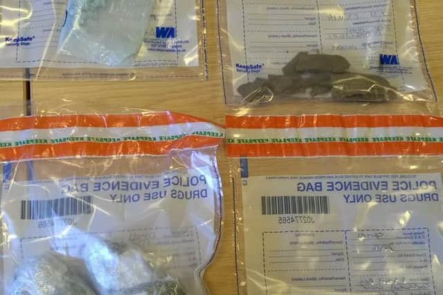 The recovered drugs