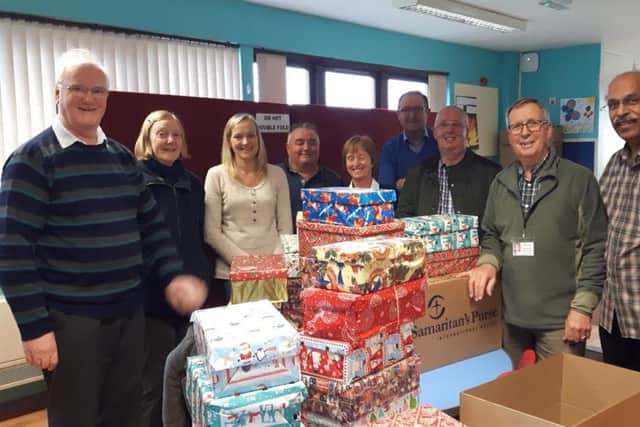 Volunteers helping with the appeal