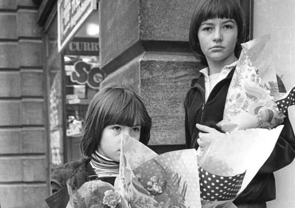 Sisters Rachel Kordula (left) and Sarah Badham (right) in 1978