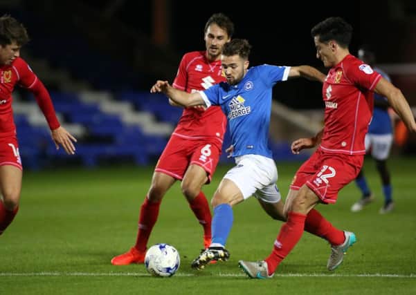 Midfielder Gwion Edwards could be back in the Posh starting line-up at Notts County.