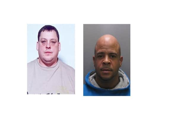 Robert Price (l) and Marcus Delamare