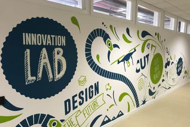 The interior of the Innovation Lab.
