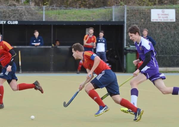 City of Peterborough skipper Ross Booth on the burst against Saffron Walden. Photo: David Lowndes.