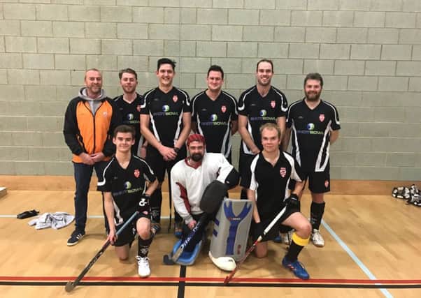 The Bourne Deeping indoor team that won an East indoor title. Back row, left to right, Andy Briault (manager), Chris Clarkson, Richard Collins, Stuart Biggs, Tom Richardson, Andy Kind. Front row Jonny Allen, Joe Wray, Scott Downie.