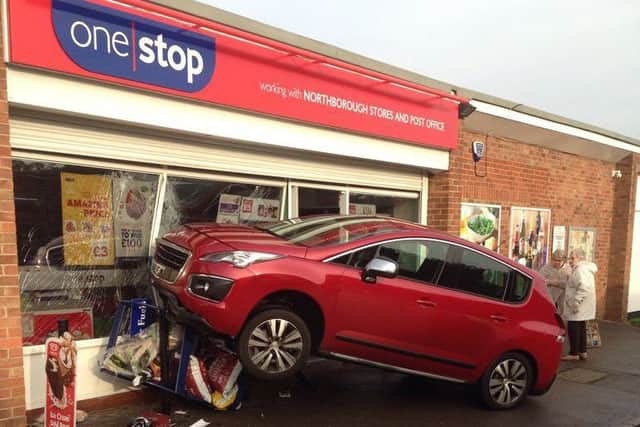 The scene of the crash at One Stop. Photo: @roadpoliceBCH