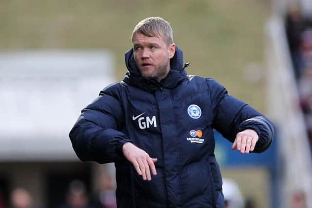 Posh manager Grant McCann.