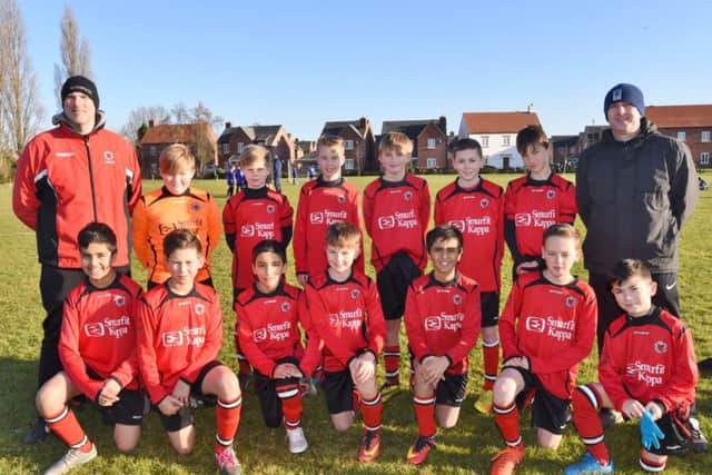 Pictured is the Netherton Under 12 team before a 3-0 win over Riverside Rovers. From the left are, back, Darren Ward, Aaron Roe, Finn Bryant, Matthew Denman, Callum Ward, Sam Johnson, Max Smith, Kevin Johnson, front, Daanyaal Saeed, Luke Rozario, Mohammed Azoui, Freddie House, Ishaq Saleem, Max Woods and Ricardo Gabor.