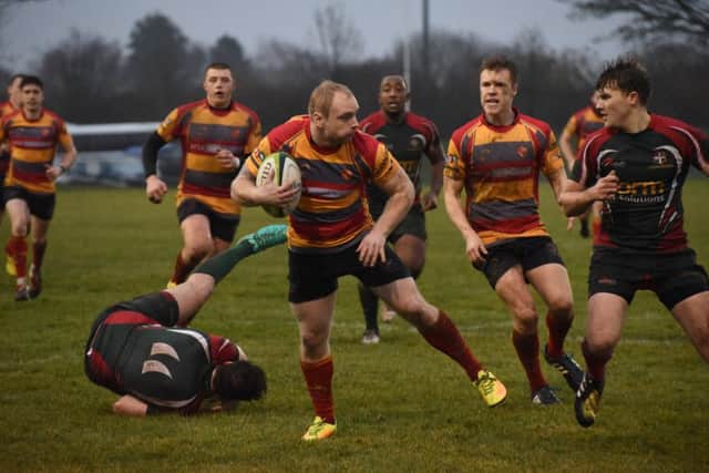 Chris Sansby attacks for Borough against Luton. Picture: Kevin Goodacre