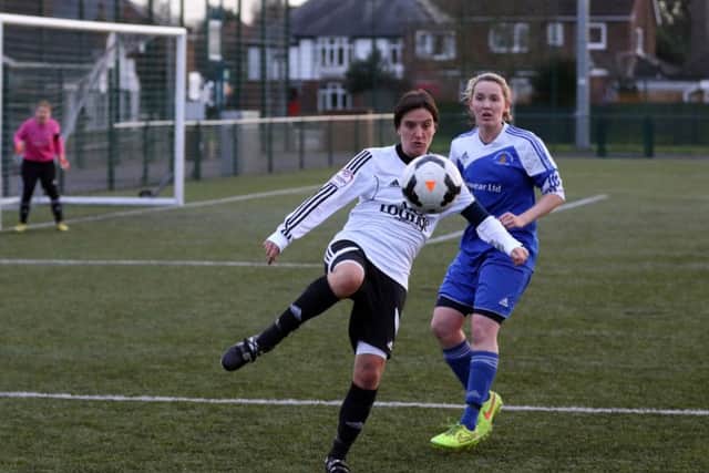 Vicky Gallagher in action for Northern Star against Mansfield Hosiery Mills. Picture: Tim Gates