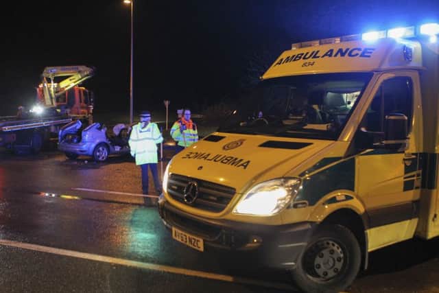 RTC B1043 Alongside A1M Nr Alconbury,B1043, Huntingdon12/12/2016. Picture by Terry Harris. THA