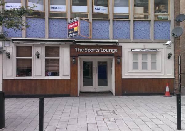 The former Sports Lounge in King Street, in Peterborough city centre which could reopen as a steak house and wine bar