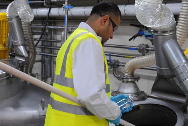 Laboratory analysis at Safapac, in Peterborough.