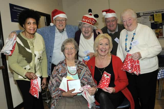 The presents being collected