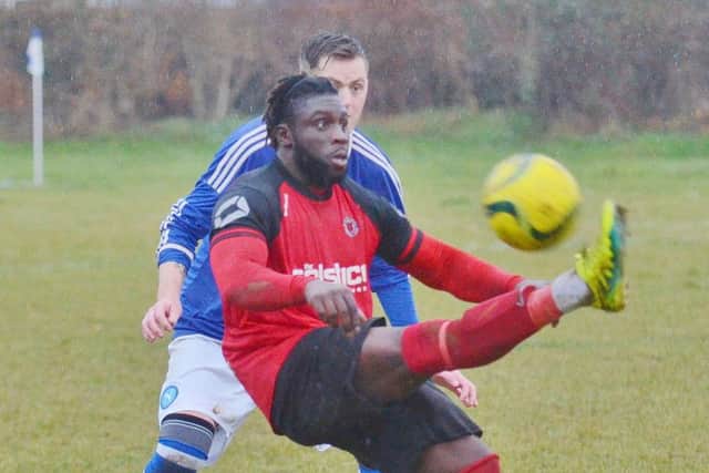 Rob Da Silva scored twice for Netherton at Moulton Harrox.