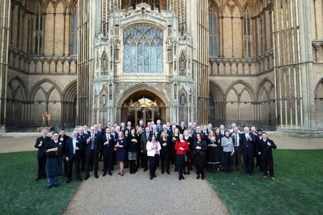 Members of the Peterborough 900 Corporate Partners scheme after their recent networking breakfast at the Cathedral.