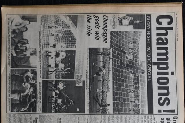 How the Evening Telegraph reacted to a famous Posh night.