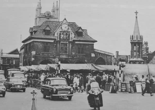 The last day the market was held in Market Place (now Cathedral Square).