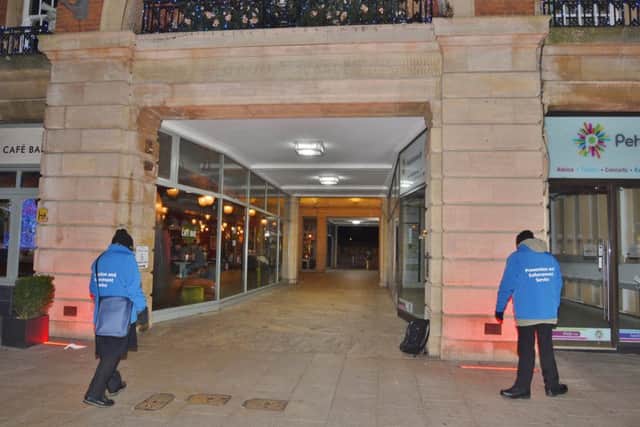 Members of the city's Prevention and Enforcement Service