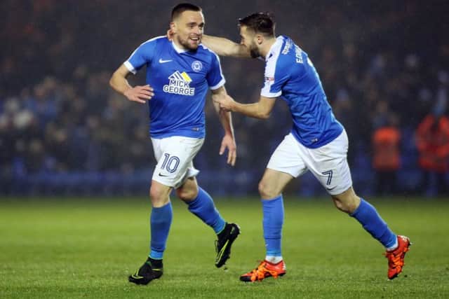 Posh forward Paul Taylor (left) should be fit to face Coventry.