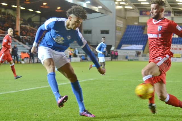 Posh forward Lee Angol is pushing for a start against Coventry.