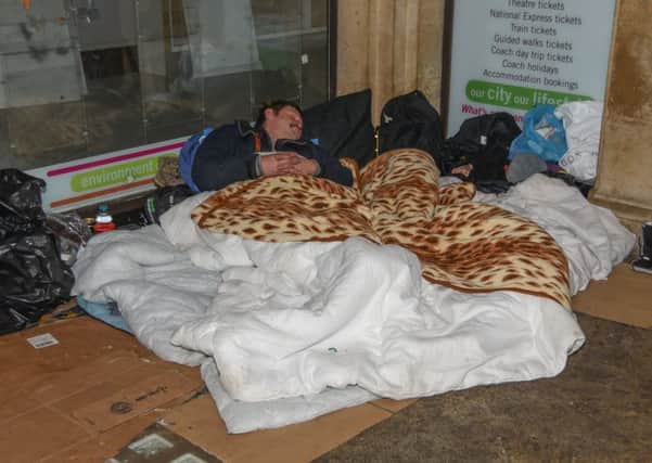 Rough sleepers in and around St Peter's passage, off Bridge Street EMN-161230-112453009