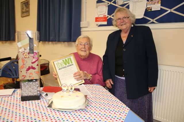 Ruby Hurst and Whittlesey WI president Ann Quincey Pic: RWT Photography