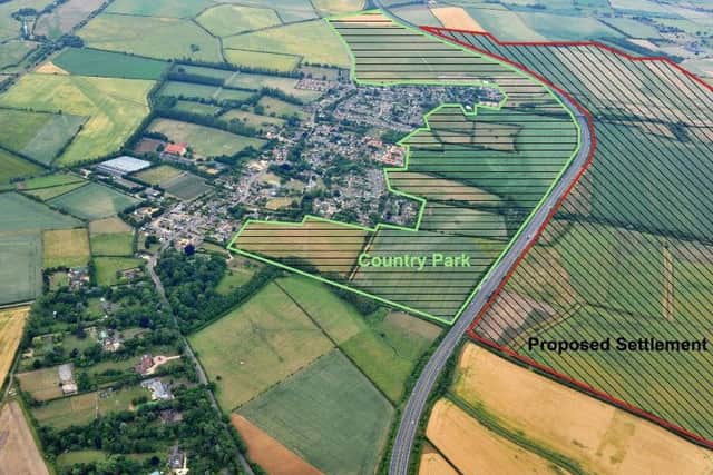 The proposed new settlement - photo supplied by the Protest Rural Peterborough campaign group