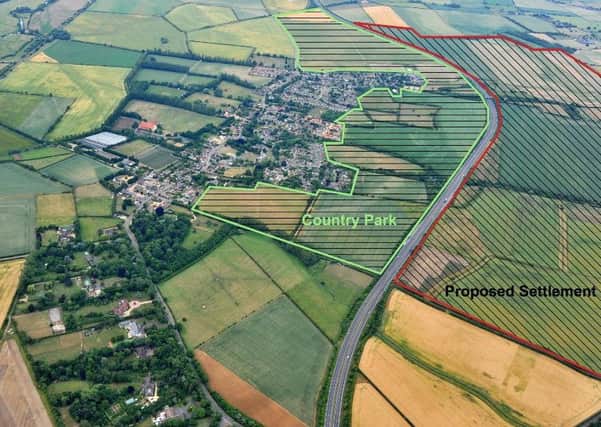 The proposed new settlement - photo supplied by the Protest Rural Peterborough campaign group