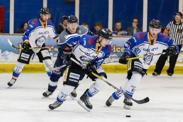 Phantoms man-of-the-match Owen Griffiths on the attack against Sheffield. Photo: Tom Scott - AMOimages.com