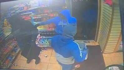 CCTV footage of the robbery