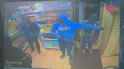 CCTV footage of the robbery