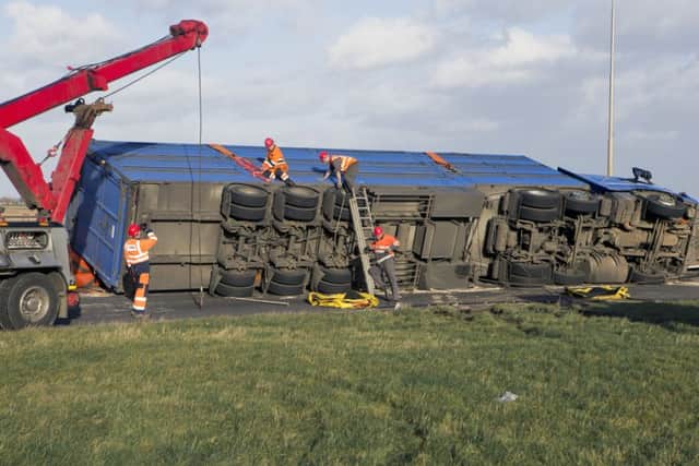 The scene on the A16 today. Photo: John Clarke
