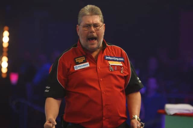 Martin Adams on the Lakeside stage. Picture: David Gill