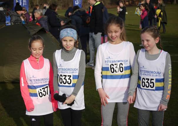 The PAC Under 11 girls team. From the left are Fearne Starr, Jaia Bull, Harriet Smith and Eliza Mardon.