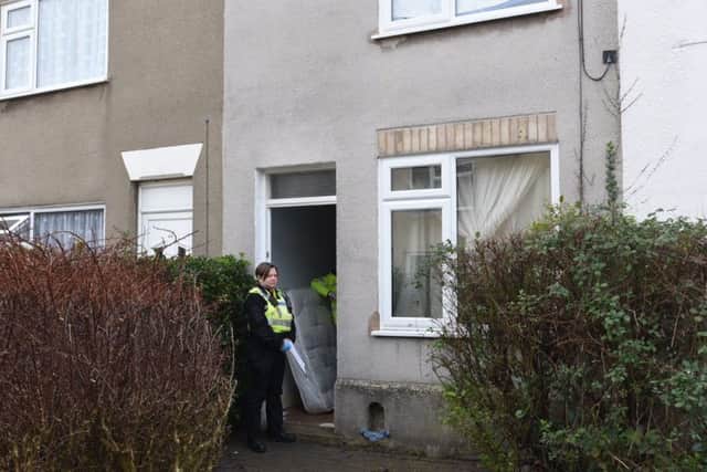 Police at the address