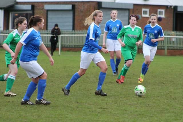 Posh mount an attack against Earls Barton. Picture: Gary Reed
