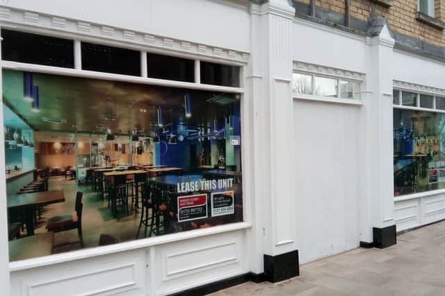 The unit being marketed for restaurant use