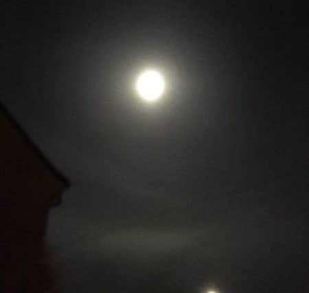 22° halo ahead of incoming cold weather.,
Picture by Terry Harris. THA
