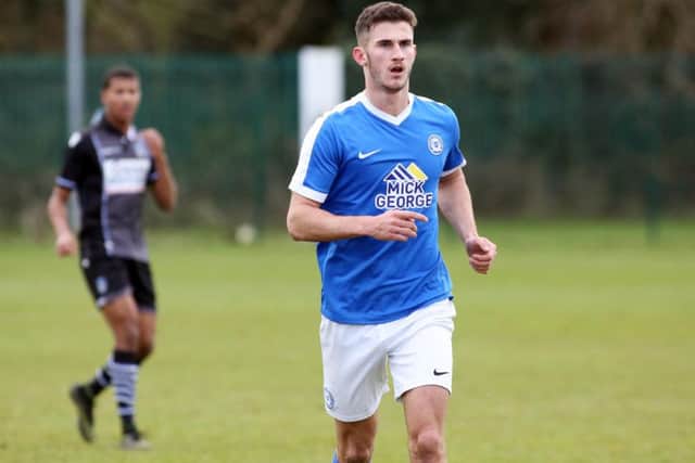 New Posh signing Dominic Ball is trying to shrug off a shoulder injury.