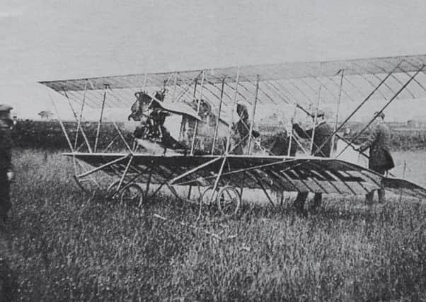 The first plane ever to land in Peterborough
