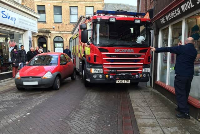 Emergency vehicles have problems with parking in Wisbech