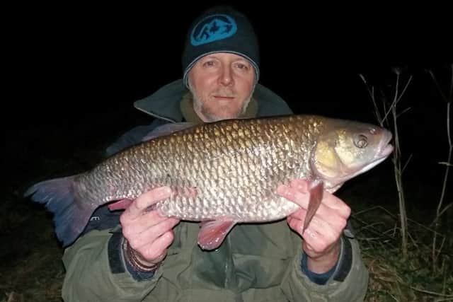 Andrew Bell with his magnificent chub.