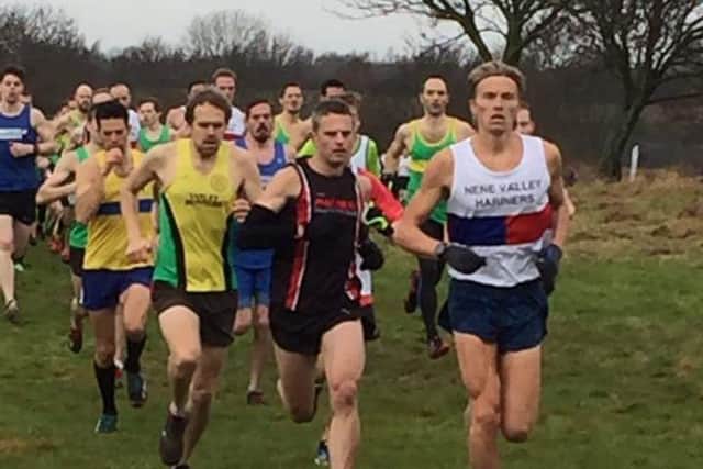 Leading the way at Ferry Meadows are (from the left) James Whitehead, James Mogridge, Paul Vernon and Lloyd Kempson.