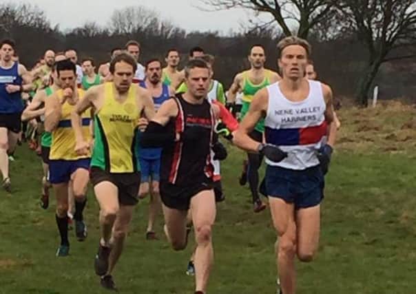 Leading the way at Ferry Meadows are (from the left) James Whitehead, James Mogridge, Paul Vernon and Lloyd Kempson.