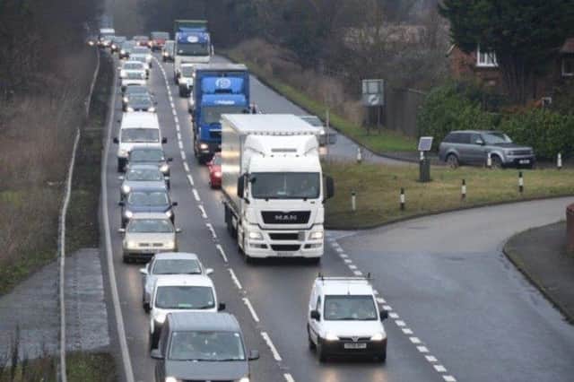 Traffic has queued around the A1 and Frank Perkins Parkway junctions in previous years